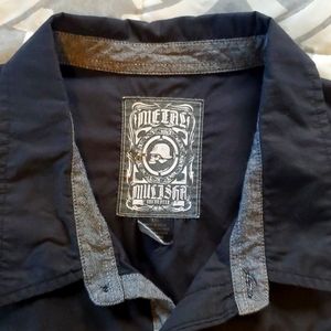 Men's XXL Metal Mulisha Blk Button-up Dress Shirt